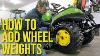 Original John Deere 400 L&g Tractor Cast Iron Wheel Starter Weights 70lbs Each